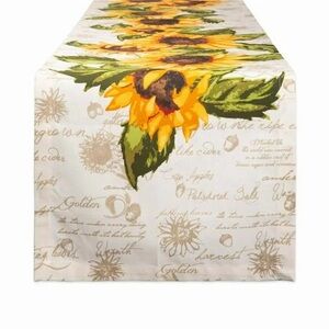 Floral Sunflower Table Runner
